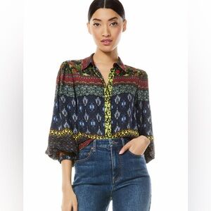Alice + Olivia Silk Blouse